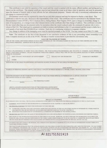 USA Certificate of Documentation Page 2 © BMW Oracle Racing http://bmworacleracing.com